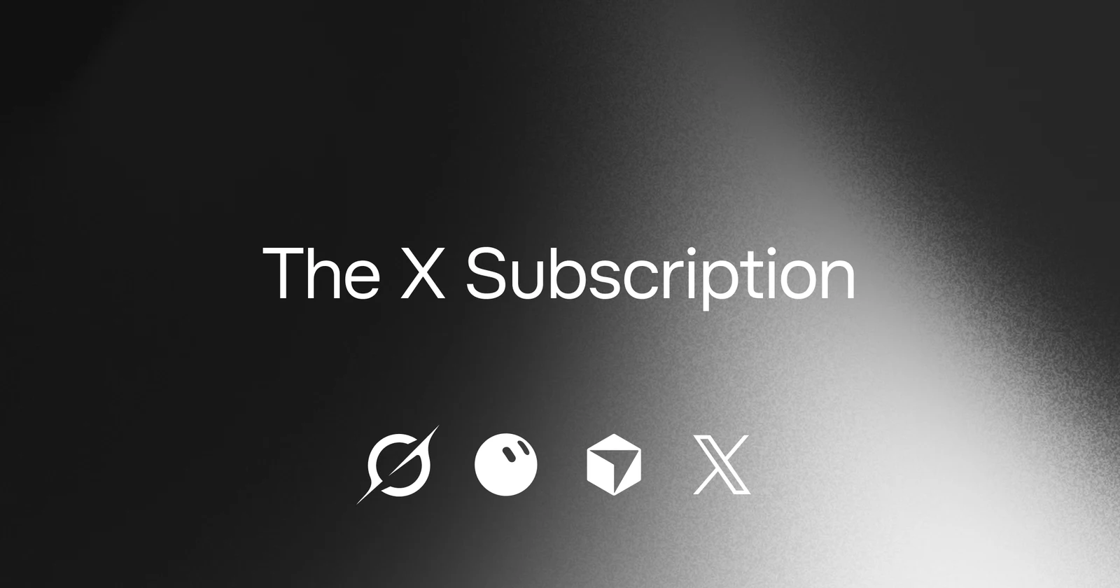 Official X Subscription launch graphic for Grok, Grok Bot, Cursor and X.